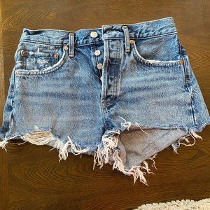 Agolde Parker Vintage Cut Off Jean Short Sz 25
